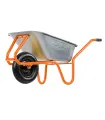 MASTERTOOL Bau- / Gartenschubkarre D-2 85 l / 180 kg, einrädrig PN 3,5×8 Ø 37 cm 79-9845