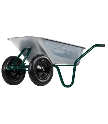 MASTERTOOL Bau- / Gartenschubkarre D-12 100 l / 200 kg, zwei Räder PN 3,5×8 Ø 37 cm 79-9853