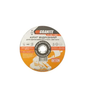 Kotúč rezný na kov a nerez GRANITE PROFI +30 180*1, 6*22, 2 mm 8-06-180