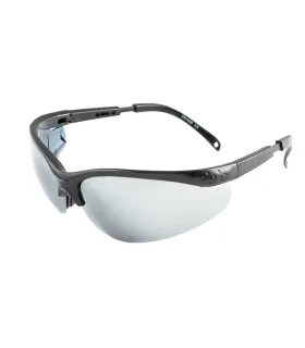 Schutzbrille MASTERTOOL SPORTLINE SILVER MIRROR kratzfest ANTI-SCRATCH, verstellbare Bügellänge 82-0003