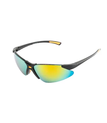 Schutzbrille MASTERTOOL SPORTLINE GOLD MIRROR kratzfest ANTI-SCRATCH, weiches Nasenpolster, rutschfeste Seitenpartien