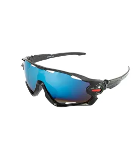 Schutzbrille MASTERTOOL SPORTLINE BLUE MIRROR Panorama-Gläser, kratzfest ANTI-SCRATCH 82-0007