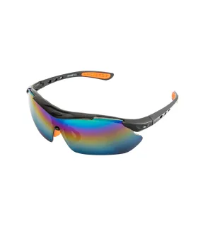 Schutzbrille MASTERTOOL SPORTLINE REVO Panorama-Gläser, kratzfest ANTI-SCRATCH, rutschfeste Bügel 82-0009