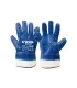 Arbeitshandschuhe MASTERTOOL aus Baumwolle mit blauer Nitrilbeschichtung und Stoffstulpe 10,5" 83-0407