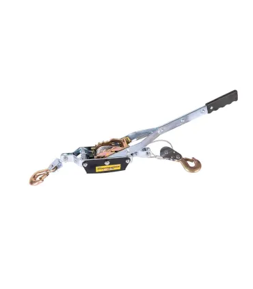 Handseilwinde MASTERTOOL 4T, Stahlseil 5 mm*2,3 m, 2 Haken 86-8022
