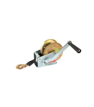 Handseilwinde mit Kurbel MASTERTOOL, Textilgurt 8 m, 454 kg 86-8245