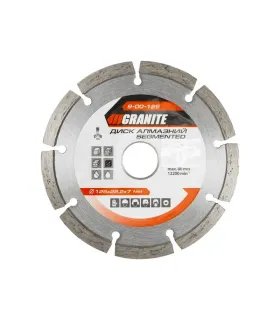 Diamant-Trennscheibe GRANITE SEGMENTED 125*2 mm 22-24% 12200 ot./min 9-00-125