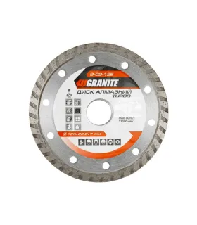 Diamant-Trennscheibe GRANITE TURBO 125*2, 2 mm 22-24% 12200 U/min 9-02-125