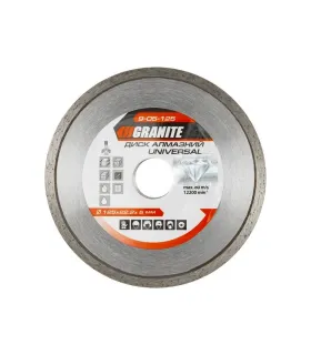 Kotúč diamantový GRANITE UNIVERSAL 125*2 mm 22-24% 12200 ot./min 9-05-125
