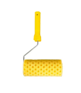 Moltopren-Walze MASTERTOOL, strukturierte Dekorwalze 180/80 mm, Ø 6 mm mit Halter 92-6203