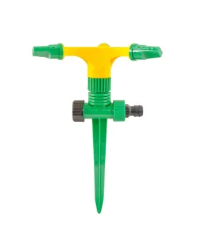 Rotierender Kunststoff-Bewässerung MASTERTOOL 3-armig 1/2" mit Standfuß 12 m 92-9322
