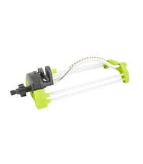 Zavlažovač oscilačný MASTERTOOL 1/2" 16 mosadzných trysiek 4 funkcie 110-220 m² 92-9337