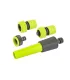 Bewässerungs-Set MASTERTOOL 4-teilig (verstellbare Sprühdüse, 1/2"-3/4"-Adapter - Buchse, 3/4"-Endstück, 3/4"-Endstück STO)