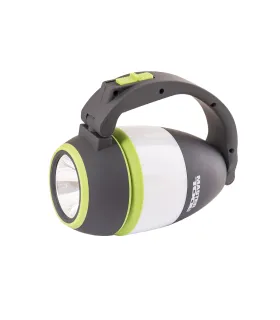 Handlaterne MASTERTOOL klappbar 3-in-1, 3 Funktionen, 3W LED/10*0, 2W SMD LED 150 Lum/8000K, 120 m, 3xAA, ABS 94-0805