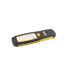 Baterka magnetická MASTERTOOL ručná s odpružením 3W COB LED, 150 Lum/6500K, 10 m, 3xAA, ABS 94-0807