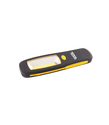 Magnetische Taschenlampe MASTERTOOL mit Federung 3W COB LED, 150 lm/6500K, 10 m, 3xAA, ABS 94-0807