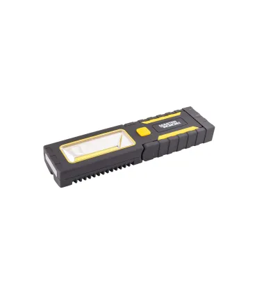Magnetische Taschenlampe MASTERTOOL mit Federung 4*0,4W LED/3W COB LED, 150 lm/8000K, 10 m, 3xAAA, ABS 94-0808