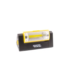 Magnetická baterka MASTERTOOL COB LED s bočným svetlom 6*0, 2W LED/3W, 150 Lum 8000K, 15m, 4xAAA, ABS 94-0809