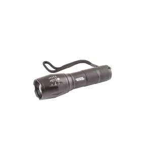 Handliche MASTERTOOL Taschenlampe mit Fokussierung, 5 Funktionen, 10W CREE XM-L T6 LED, 600 Lumen/8000K, 200 m, 3xAAA/1x18650, A