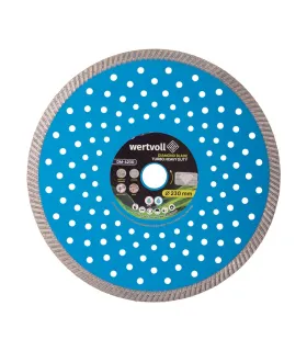 WERTVOLL TURBO HEAVY DUTY Eisenbeton-Trennscheibe 230*2,5 mm 0,24 Segment Höhe 10 mm Adapter 22,2-20 mm DM-4230