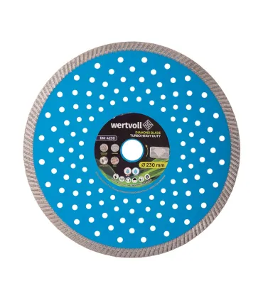 Trennscheibe für Stahlbeton WERTVOLL TURBO HEAVY DUTY 230*2,5 mm 0,24, Segmenthöhe 10 mm, Adapter 22,2-20 mm DM-4230