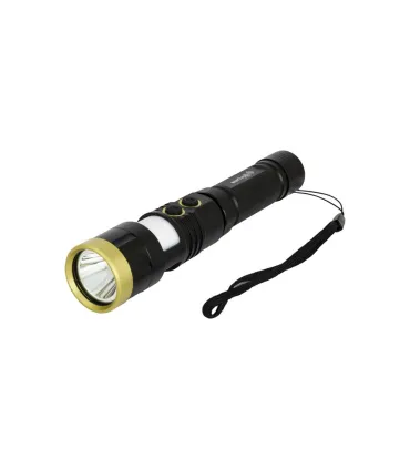 Aufladbare Taschenlampe WERTVOLL 8 Funktionen, 5W LED/0,5W WHITE/RED/BLUE, 300 Lum/7000K, 200 m, IP44, USB, Li-ion 2000 mAh, AL 