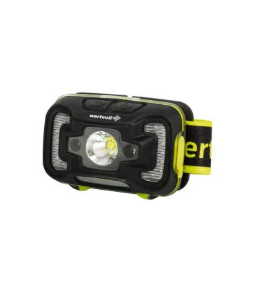 WERTVOLL CREE LED Stirnlampe 6 Funktionen Bewegungssensor 5W 14*0, 2W RED/3W COBLED 260 Lumen 6500K, IP65, USB, Li-po