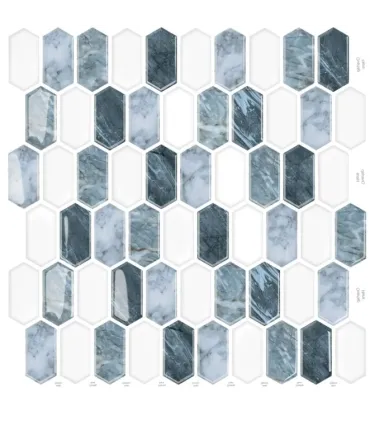 Pvc obkladový umývateľný panel 3d P0001 48.5 x 96 cm
