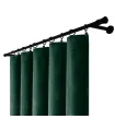 Samtvorhang mit Falzgarnitur - Emerald Velvet, smaragdgrün