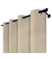 Verdunkelungsvorhang mit Ringgleitern - Blackout Royal Nude, beige