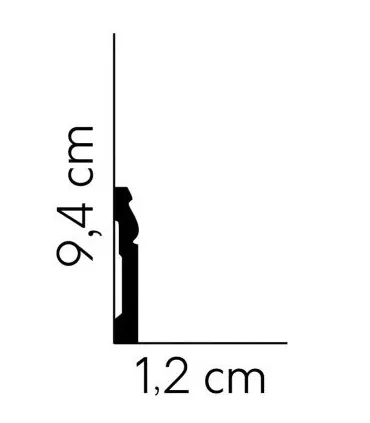 Dekoratívna lišta na stenu 2m