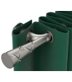 Metall-Gardinenstange Satin 19 mm Wand Blackout Effekt Trapezium