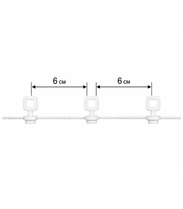 Gleiter mit Schnur 6 cm (1 lfm)
