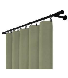Verdunkelungsvorhang mit Kräuselband - Blackout Royal Sage, oliv