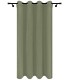 Samtvorhang mit Ringen - Olive Mist, oliv