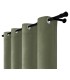 Samtvorhang mit Ringen - Olive Mist, oliv