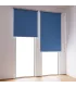 Thermo-Rollo BLACKOUT für französische Fenster Dunkelblau