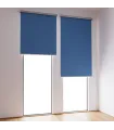 Thermo-Rollo BLACKOUT für französische Fenster Dunkelblau