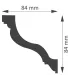 Dekorative Deckenleiste CD85M 200x8,4x8,4 cm DSM