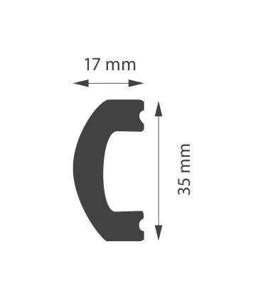 Dekorleiste für die Wand DW03C 2m