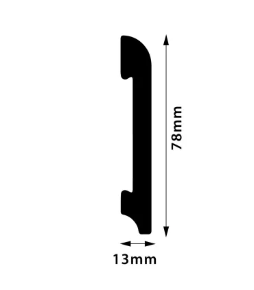 Sockelleiste FD08A 240 x 7,8 x 1,3 cm DSM