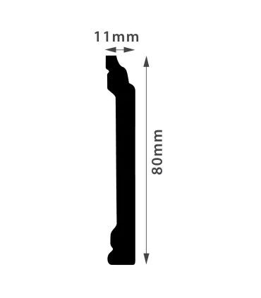 Sockelleiste FD08C 240 x 8 x 1,1 cm DSM