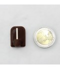Samolepiaci háčik na Mini vitrážku hnedy 4ks