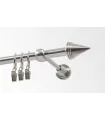 Metall-Gardinenstange Effekt-Edelstahl Ø 16 mm - Stizok inner