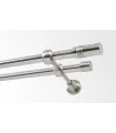 Metall-Gardinenstange Effekt-Edelstahl Ø 16 mm - Cylinder