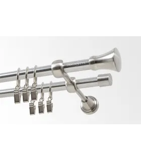 Efekt-nerezová oceľ Ø 16 mm - Koloseo hladke