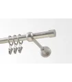 Metall-Gardinenstange Satin-Nickel Ø 16 mm - Pullo
