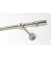 Metall-Gardinenstange Satin-Nickel Ø 16 mm - Cylinder