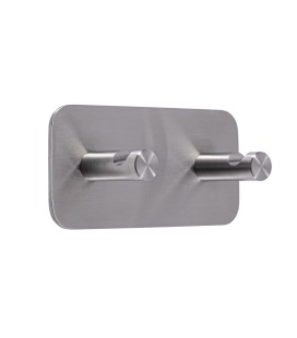 Dvojitý samolepiaci vešiak Inox N002