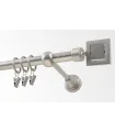 Metall-Gardinenstange Satin-Nickel Ø 16 mm - Saturn